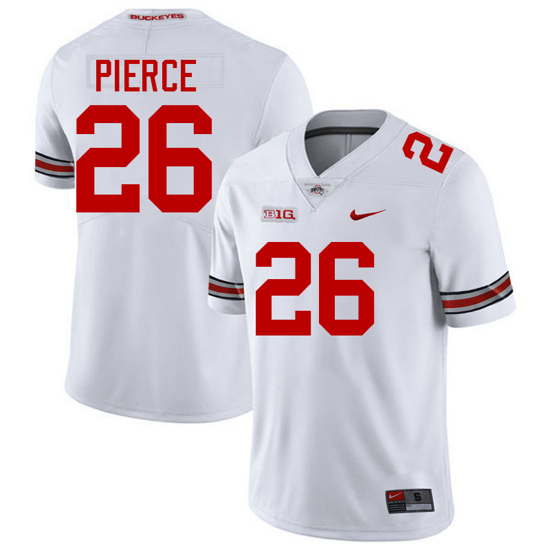 #26 Payton Pierce Ohio State Buckeyes Jersey College Football Uniforms-White